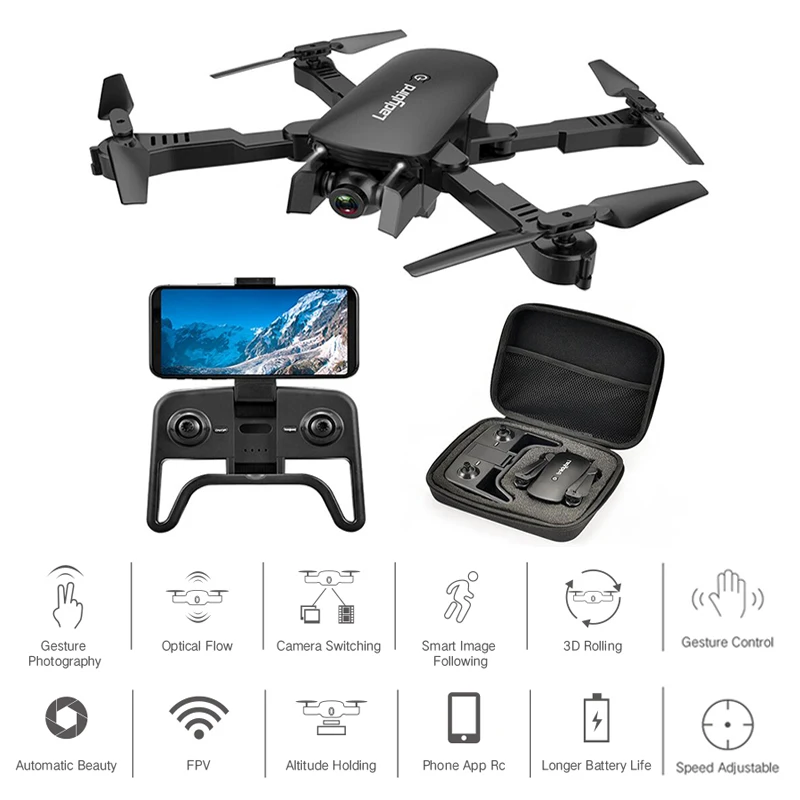 Складная рукоятка FPV Rc Квадрокоптер с широкоугольной HD камерой Дрон Режим