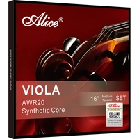 high quality alice viola strings awr20 viola string set steel and nylon core ni cr and silver winding