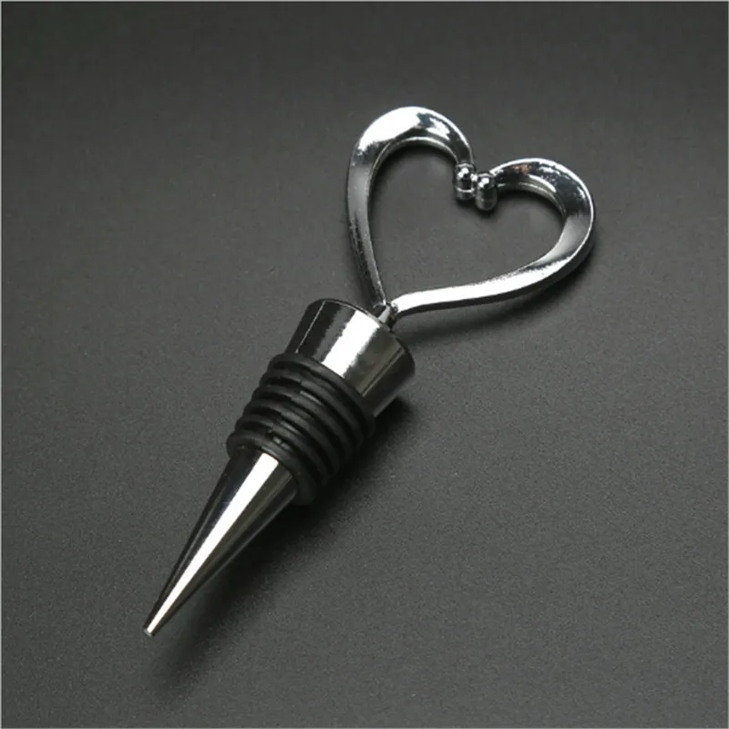 Элегантный Heart Shaped красное вино пробка для бутылки шампанского вина на свадьбу