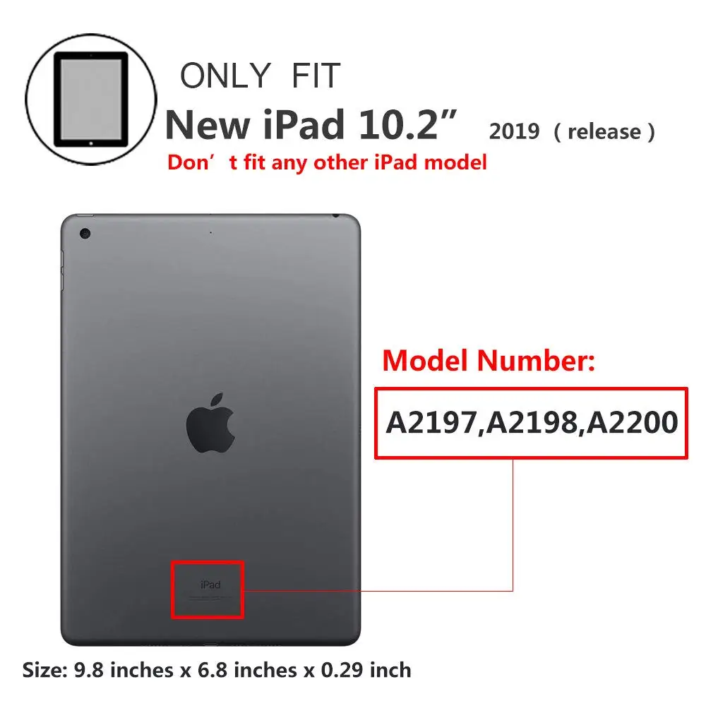 Чехол для iPad 10,2 дюймов детский безопасный сверхмощный вращающийся ремешок/подставка с плечевым ремнем для iPad 7-го поколения