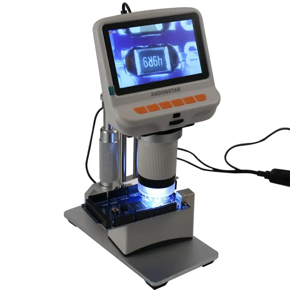 

Видеомикроскоп с подсветкой, 4,3 дюйма, USB, с ЖК-дисплеем HD