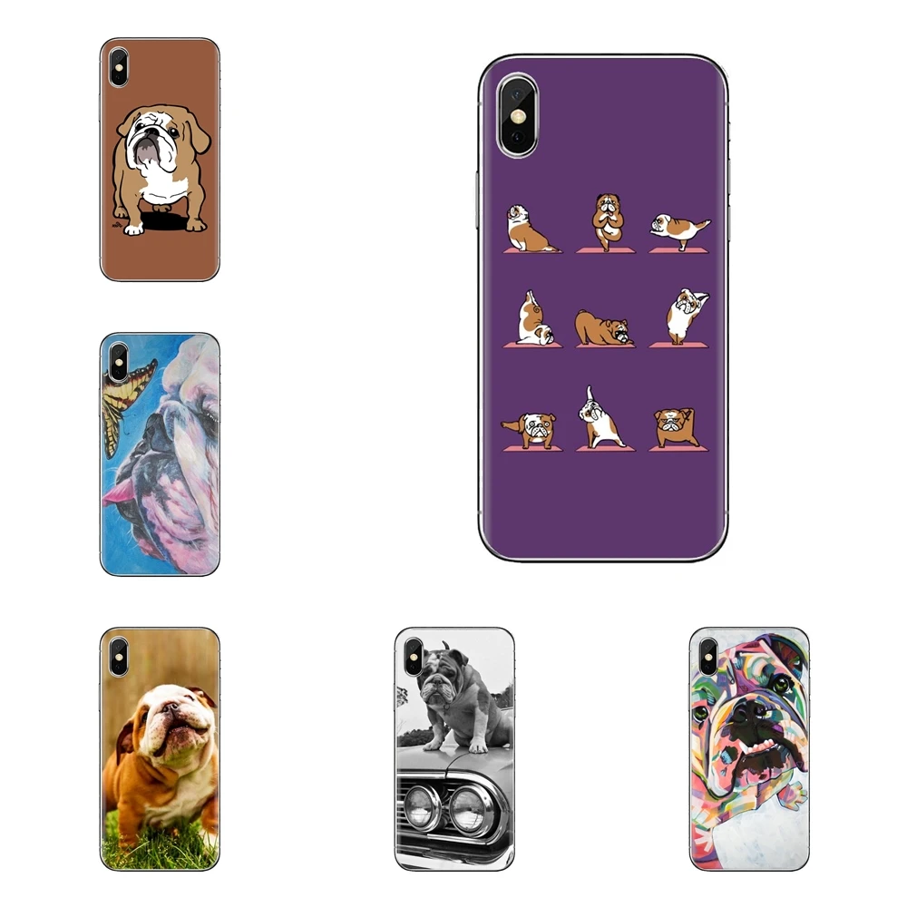 Полинезийская английский собака породы бульдог мягкие прозрачные чехлы для samsung