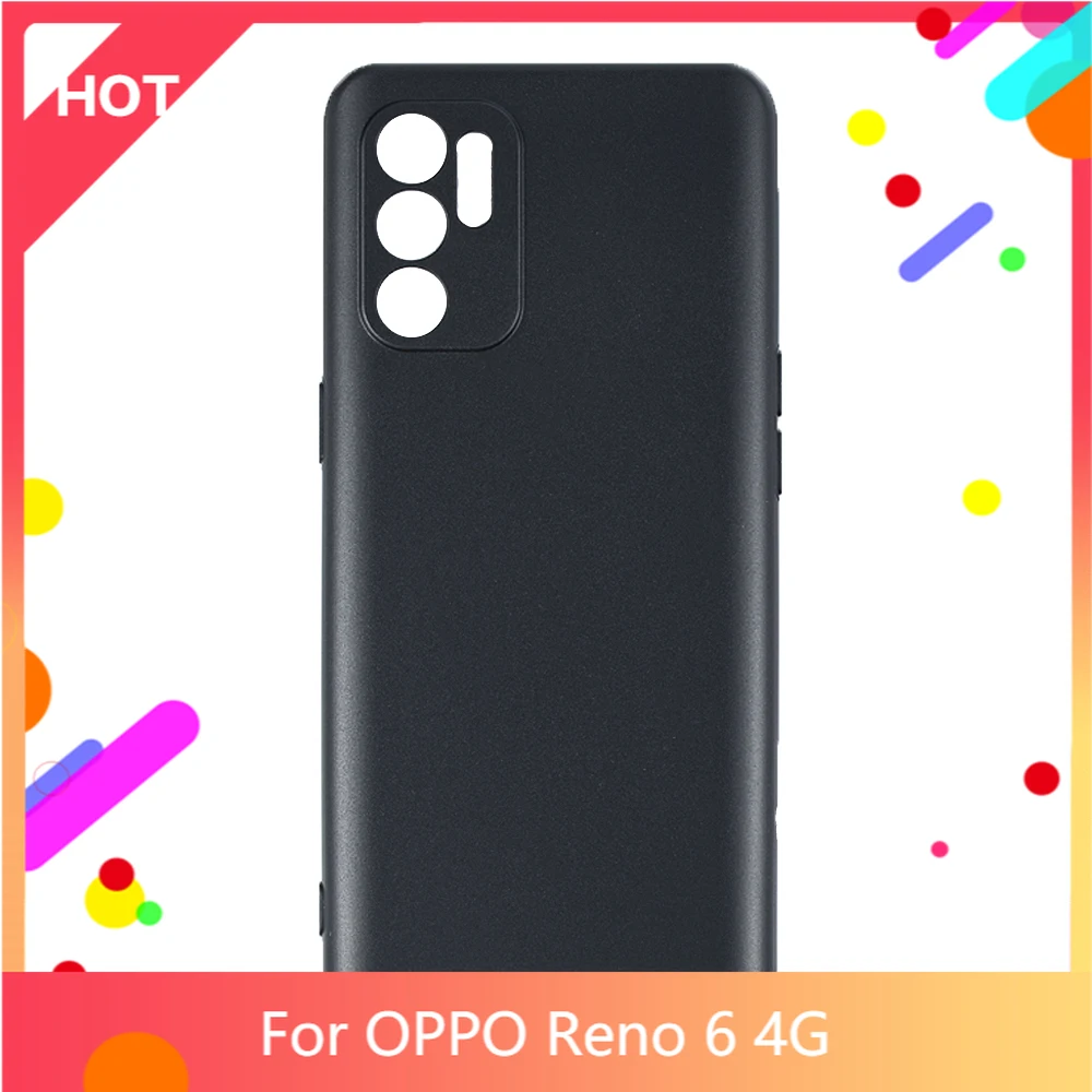 

Reno 6 4G Case Matte Soft Silicone TPU Back Cover For OPPO Reno 6 4G Phone Case Slim shockproof