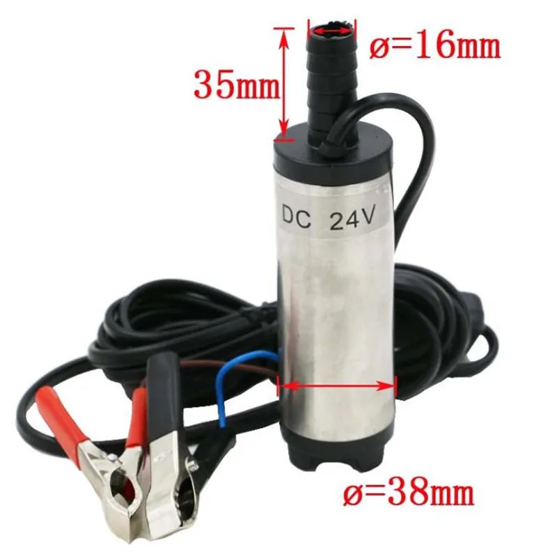 12V 24V DC Электрический погружной насос для перекачки дизельного масла воды корпус