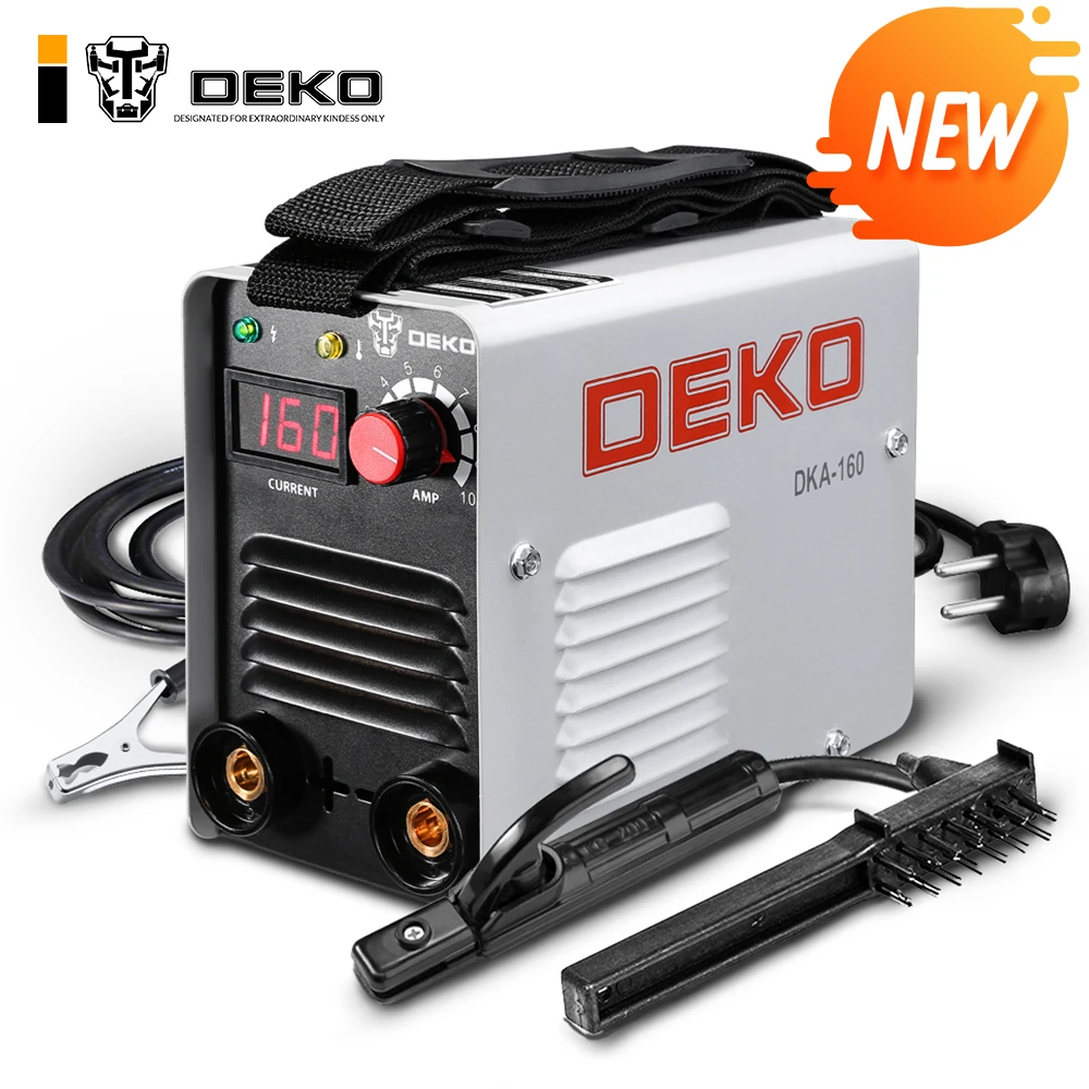 

DEKO DKA-160 160A 4.1KVA IP21S Inverter Arc Electric Welding Machine MMA Welder for Welding Working and Electric Working