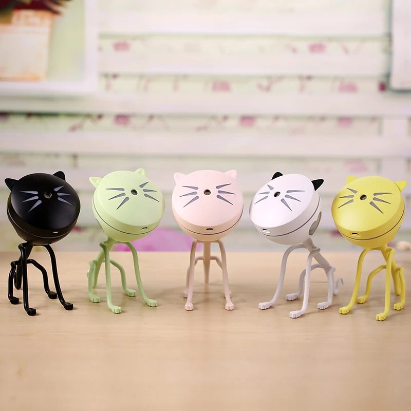 Настольный Ультразвуковой увлажнитель воздуха 150 мл с забавным котом USB