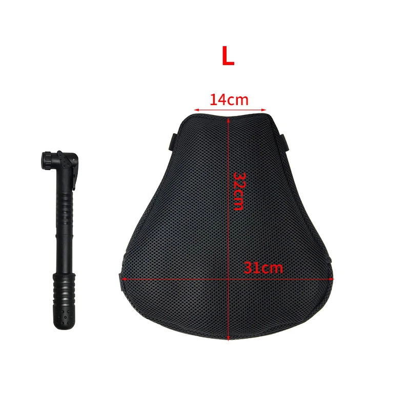 

Motorcycle Seat Cushions Motorcycle Saddle Air Cushion Inflatable bag Breathable Non-slip Shock Absorption Seat Mat M/L/XL