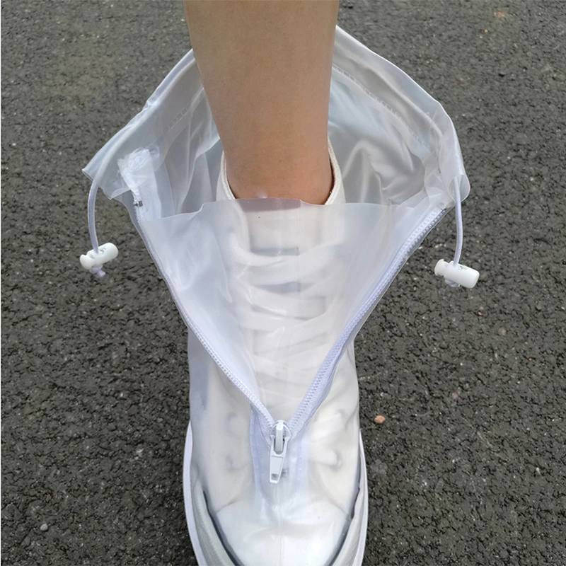 1 Pair Of PVC Waterproof Shoe Covers Reusable Overshoe Thickening Unisex Non-slip Rain Boots Set Fishing Waterproof Rain Boots