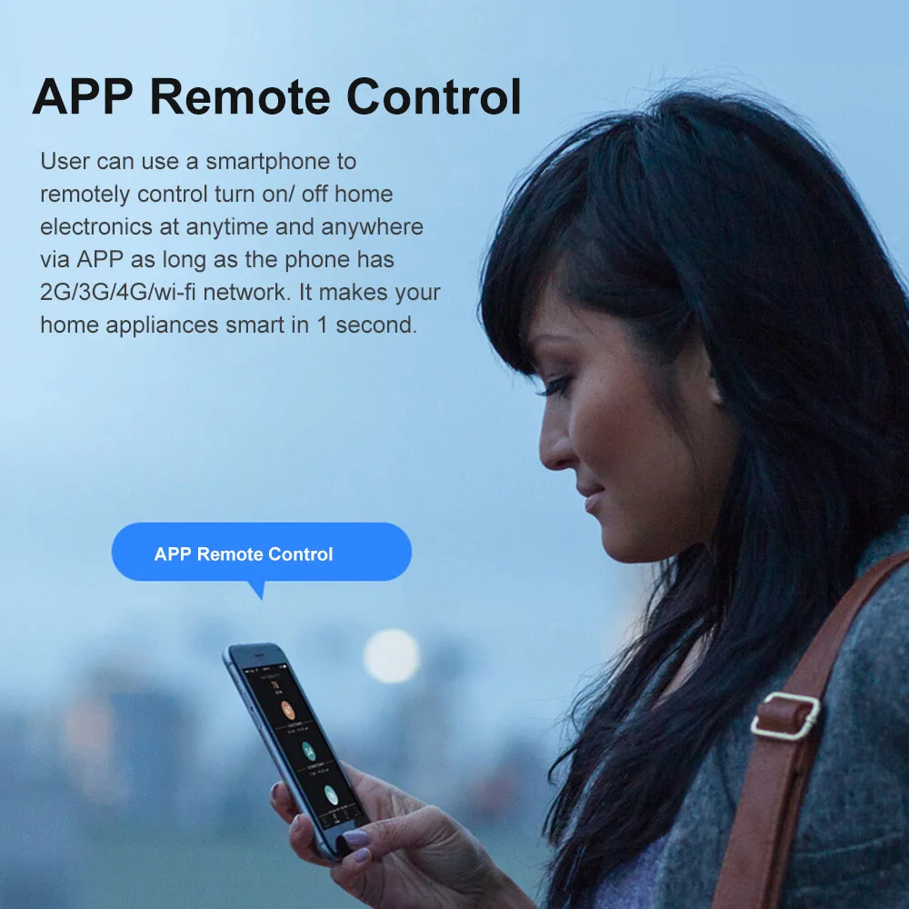 Умный светильник переключатель передачи голоса Управление приложение Smart Life