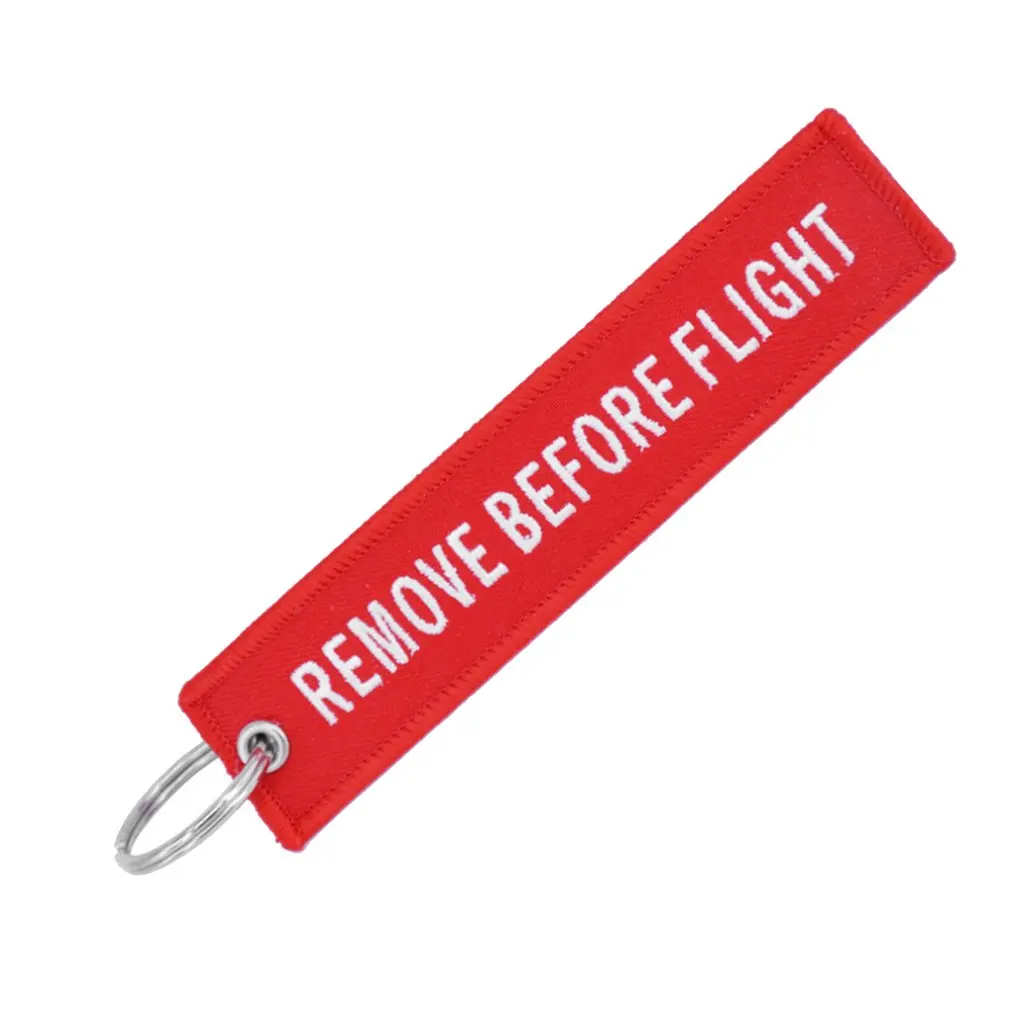 Remove Before Flight Key Chain Embroidery Ring Finder For Cars Aviation Tag Small Business Gift | Украшения и аксессуары