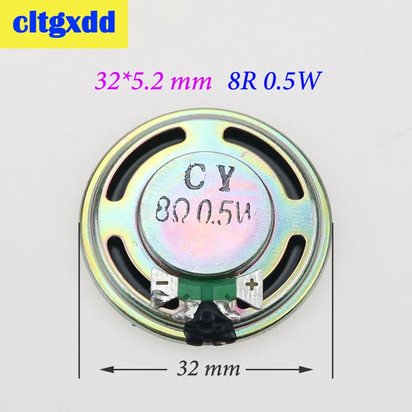 32mm Cltgxdd 8 Ом 0,5 Вт громкоговоритель Магнитный динамик 15 20 23 26 28 32 36 40 50 мм Диаметр 8R 0,5 Вт громкоговоритель звуковой проигрыватель - Цвет: 32mm