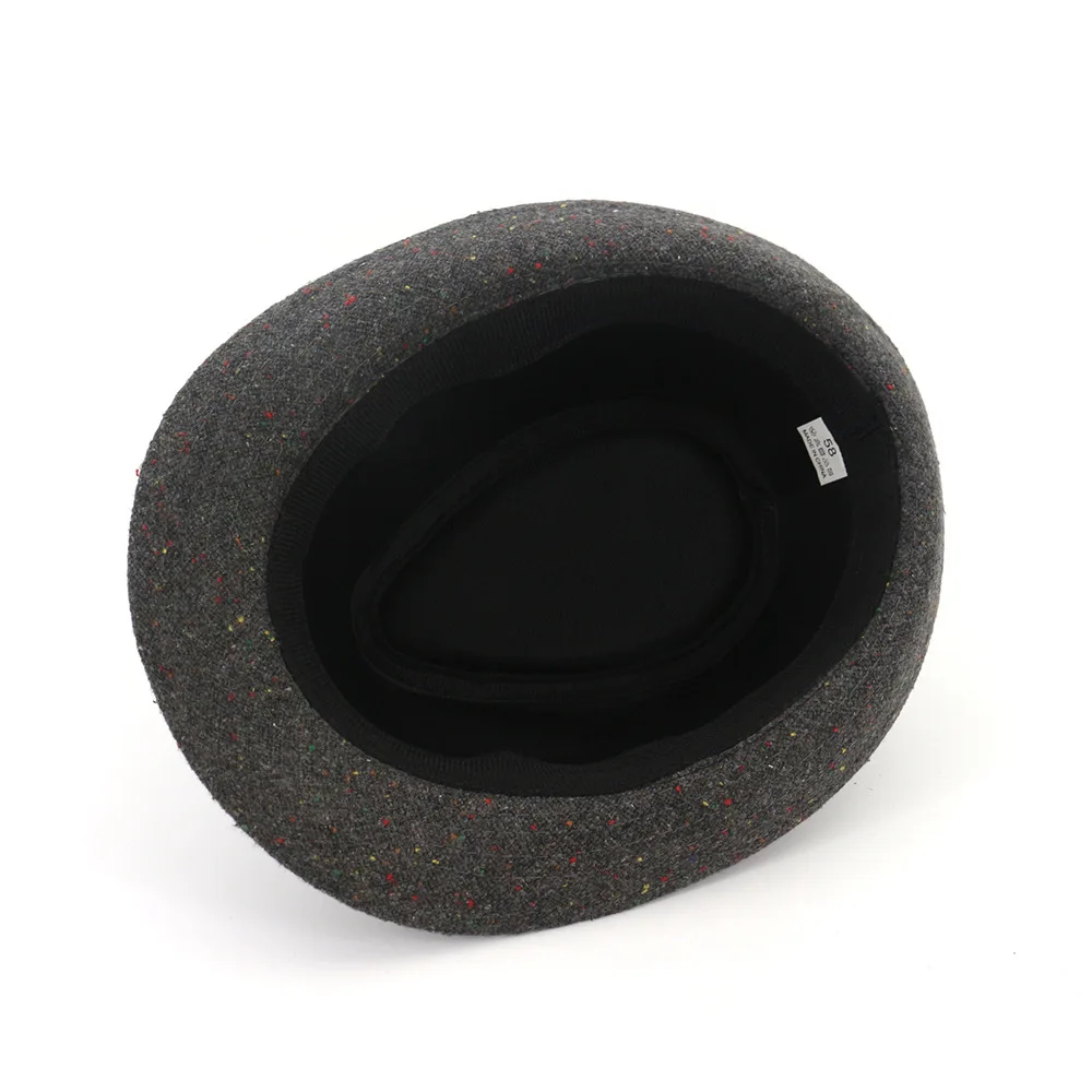 

ZLD Autumn Wool Boater Top Hat For Women's Flanged jazz hat Wide Brim UNISEX Wool felt cowboy Fedora Hat fascinator hats