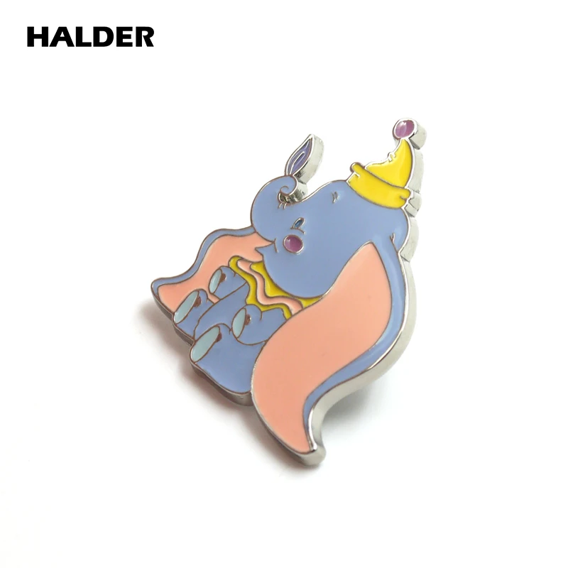 BR0047 HALDER Movie Lilo& Stitch слон Дамбо мода мультфильм ювелирные изделия Броши Булавки нагрудные рюкзак с нашивками аксессуары для одежды