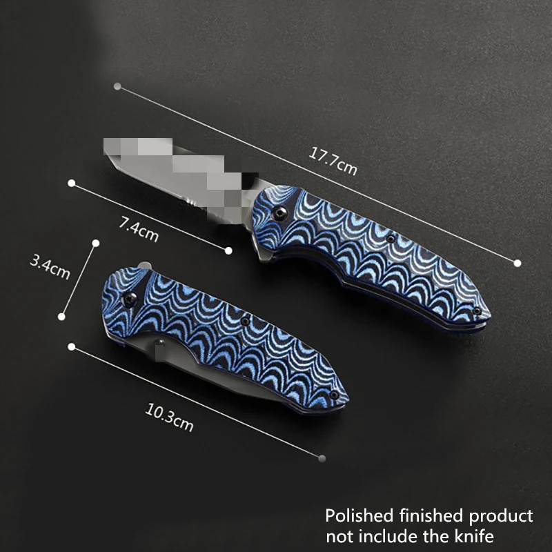 Складной карманный нож ручки цветная бумага Микарта ручка весы заготовки