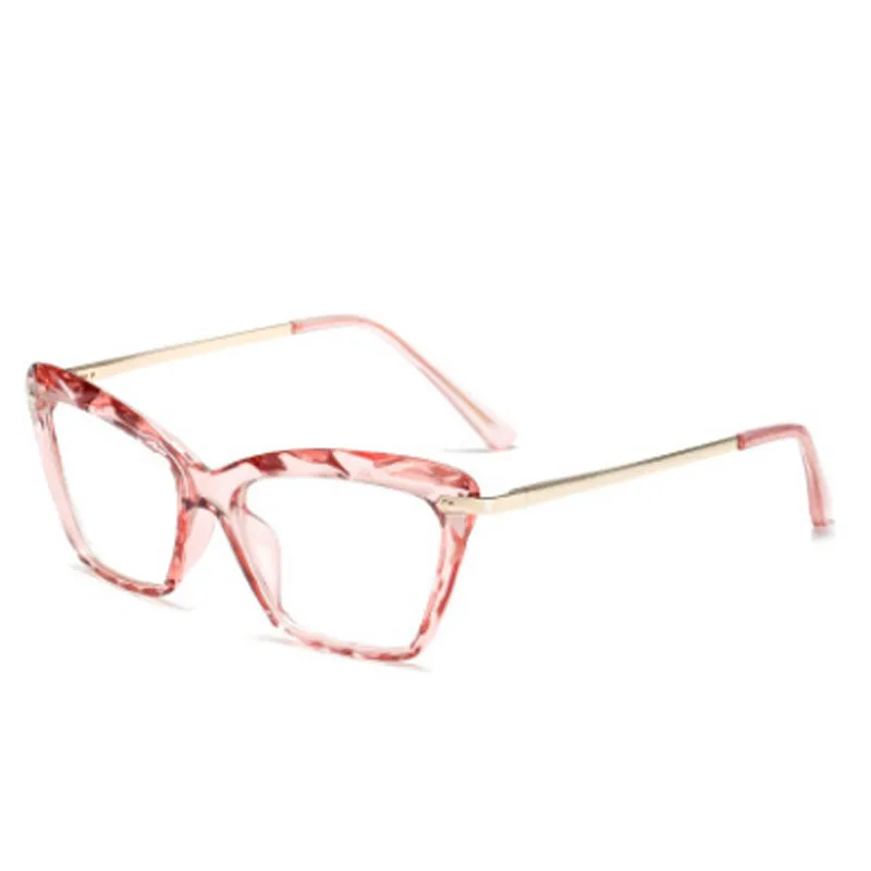 Прозрачные очки кошачий глаз модные квадратные большие оправы для очков женщин