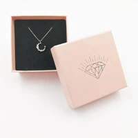 korean version of the new irregular crescent pendant necklace with flashing diamonds for women