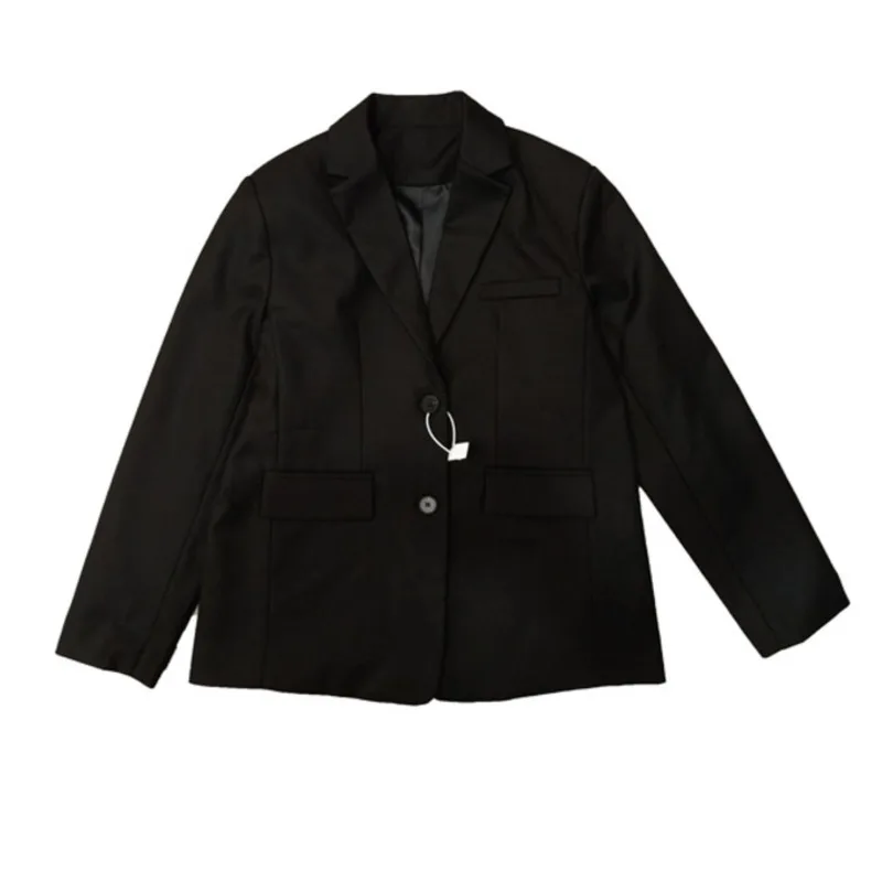 

[DEAT] 2021 Spring And Autumn Notched Collar Solid Fashionable Vintage Style Single Breasted Temperament Silhouette Suit GX1083
