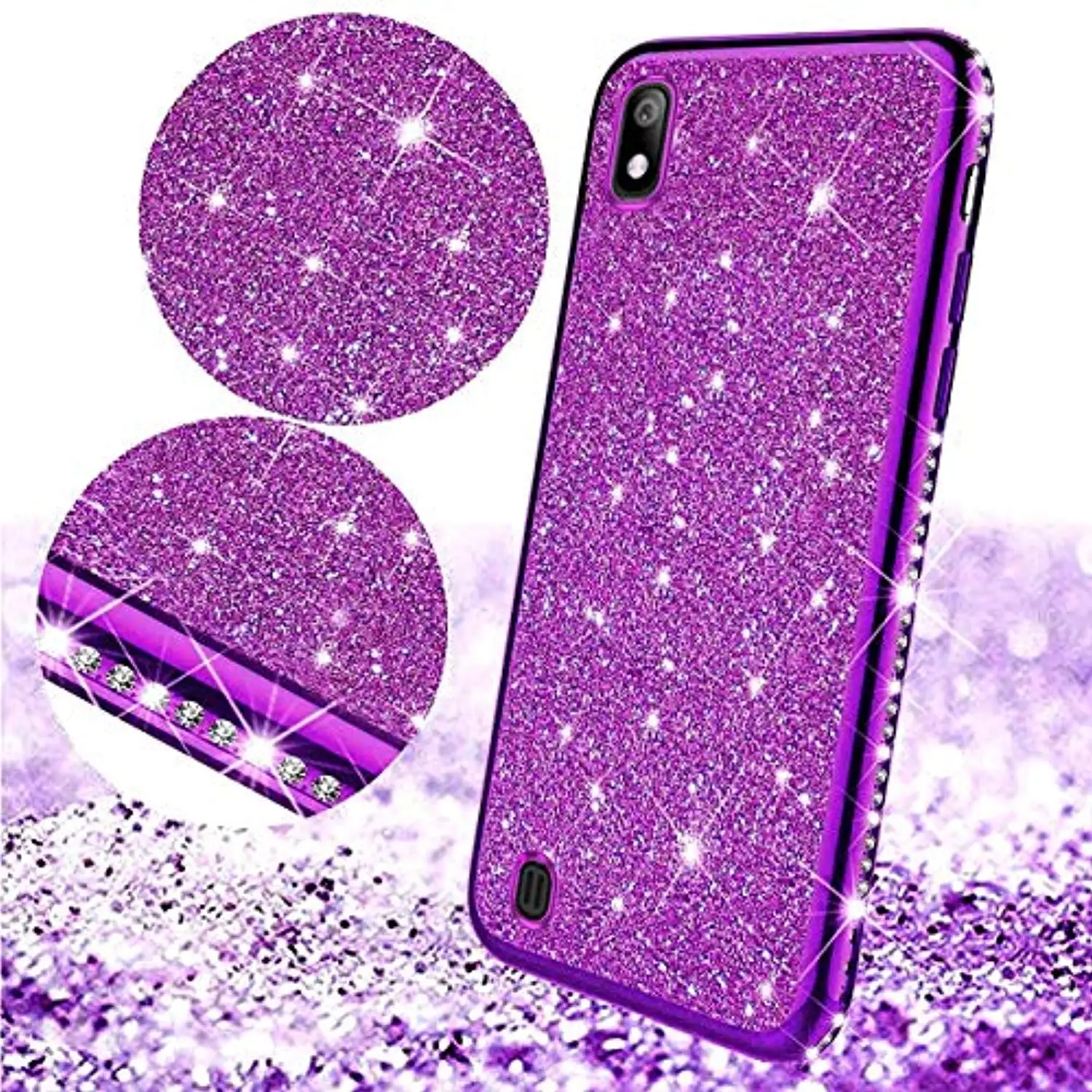 Diamond Case for Samsung Galaxy A10 A20 A20E A10E A30 A40 A50 A70 A90 A10S A20S A70S A51 A71 Cover TPU Soft Plating Phone Fundas |