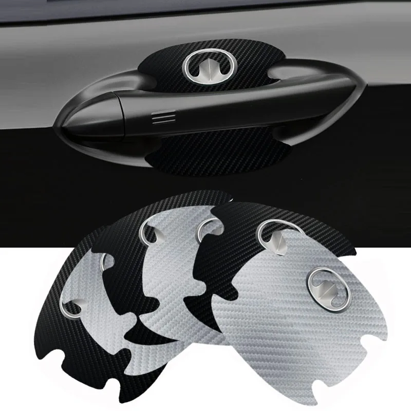 

Car Carbon Fiber Door Handle Bowl Car Exterior Sticker Decal for Great Wall Hover H3 H5 H6 H7 H9 H8 H2 M4 SC C30 C50 Auto Gadget