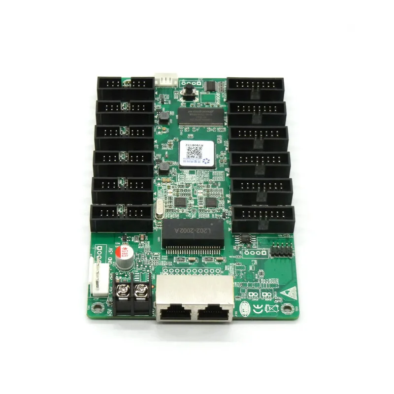 LINSN RV908 полный Цвет RGB Экран Дисплей светодиодный принимающая карта 12 * HUB75 Порты
