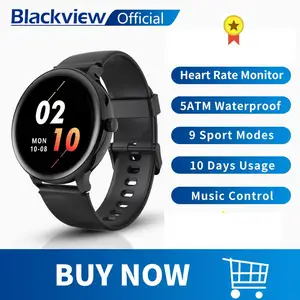 blackview new smartwatch x2 heart rate men women sports watch clock sleep monitor ultra long battrey for ios android phone free global shipping