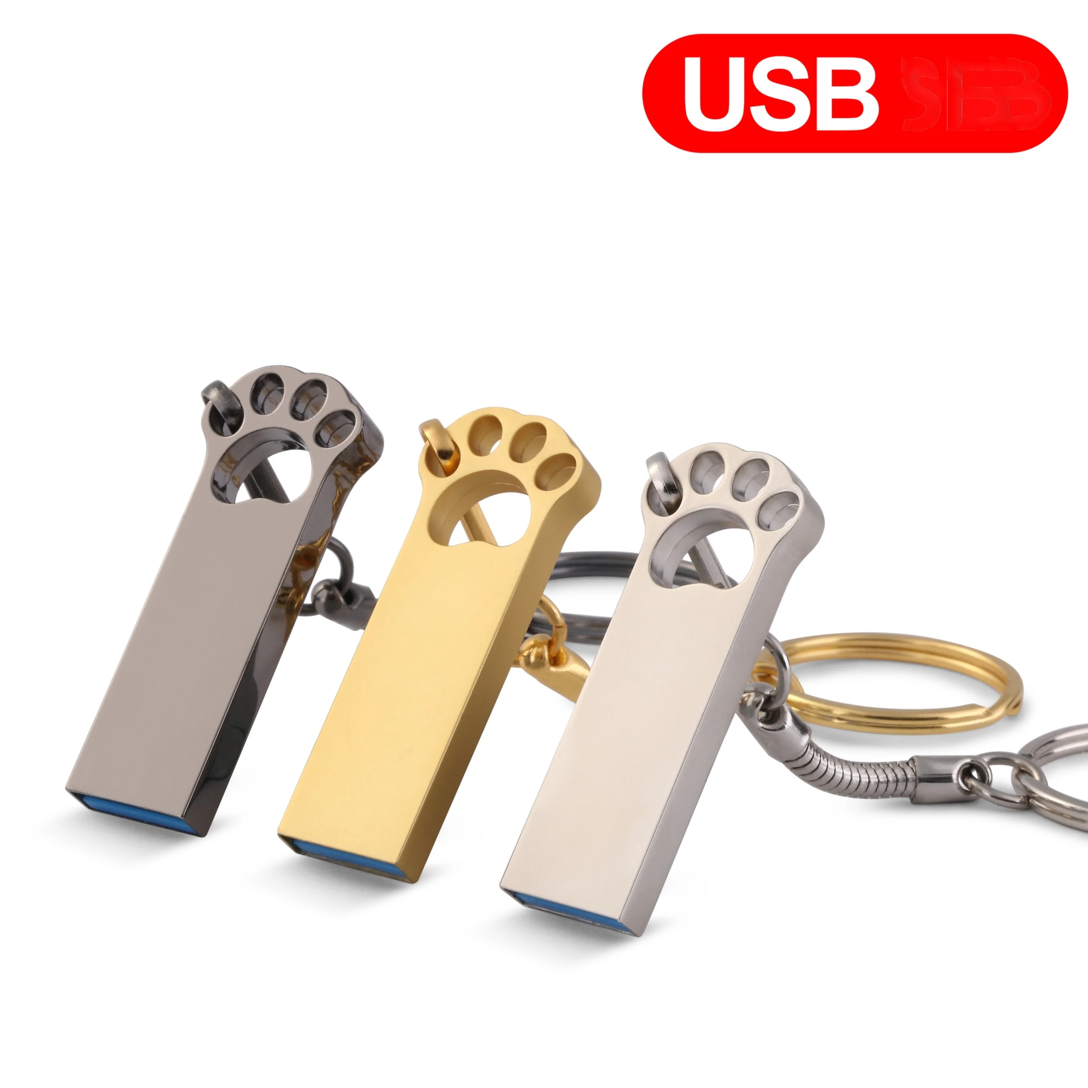 

USB Flash Drive Metal Pendrive128GB High Speed USB Stick 32GB Pen Drive 64GB waterproof 16GB USB Flash 8GB 4GB Free adapter