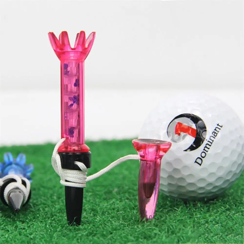 

Golf Tees Set Ball Holder Plastic Magnetic Tee Flexible Spring Tee Lift Step Golf Balls and Tees for Driving Range and Practice