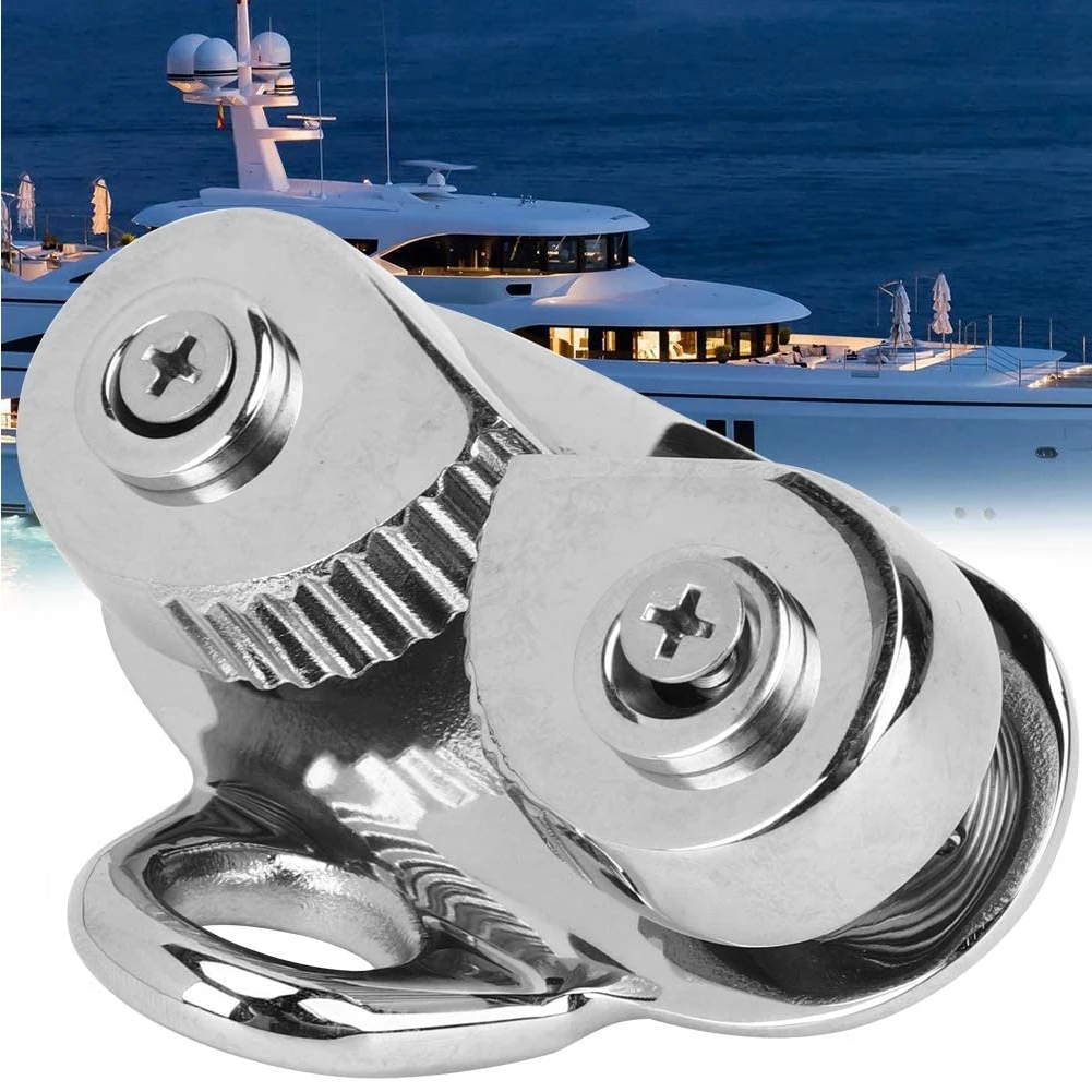 

Rowing Boat Fast Entry Cleats Canoe Kayak Cam Cleat For 15mm Rope Kayak Sailing Inflatable Boat Cam Cleats Stainless Steel