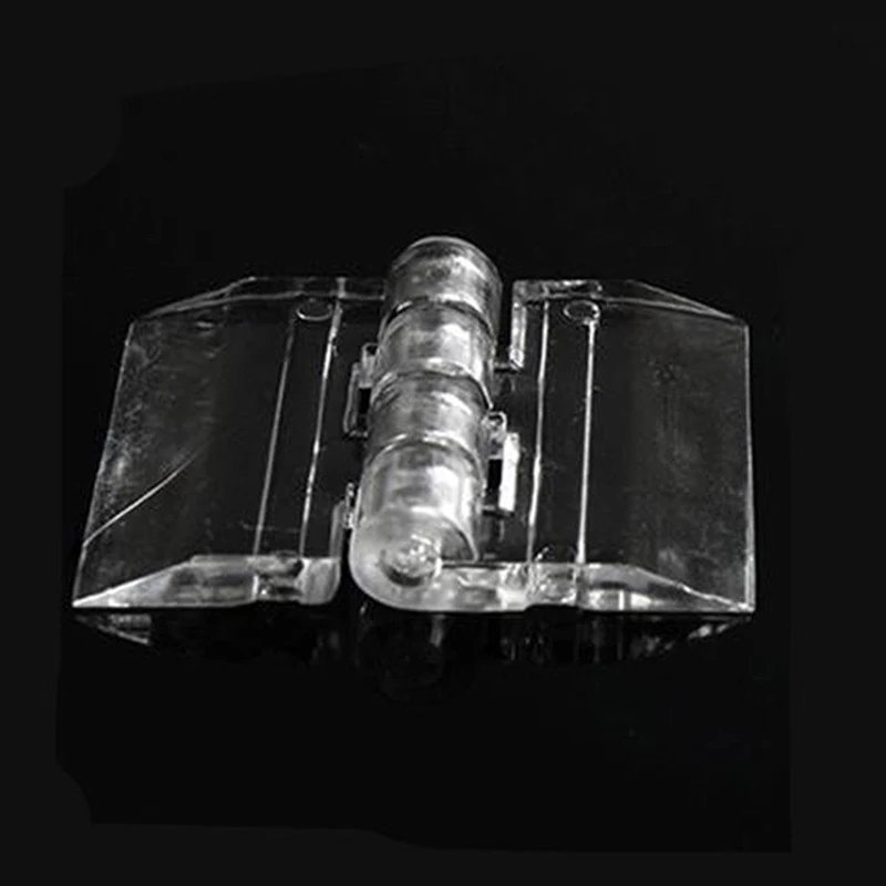 

10PCS Durable Clear Acrylic Folding Hinges Transparent Plexiglass Hinge 5 Sizes