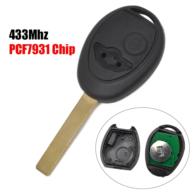 B0110 дистанционный Автомобильный ключ с 2 кнопками 433 МГц PCF7931 чип HU92 для BMW Mini Cooper R50