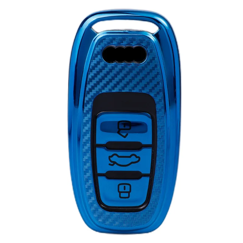 

Carbon Fiber Car Key Case for AUDI A6L A7 A8L A3 A5 Q5 S5 S6 Key Case for Car