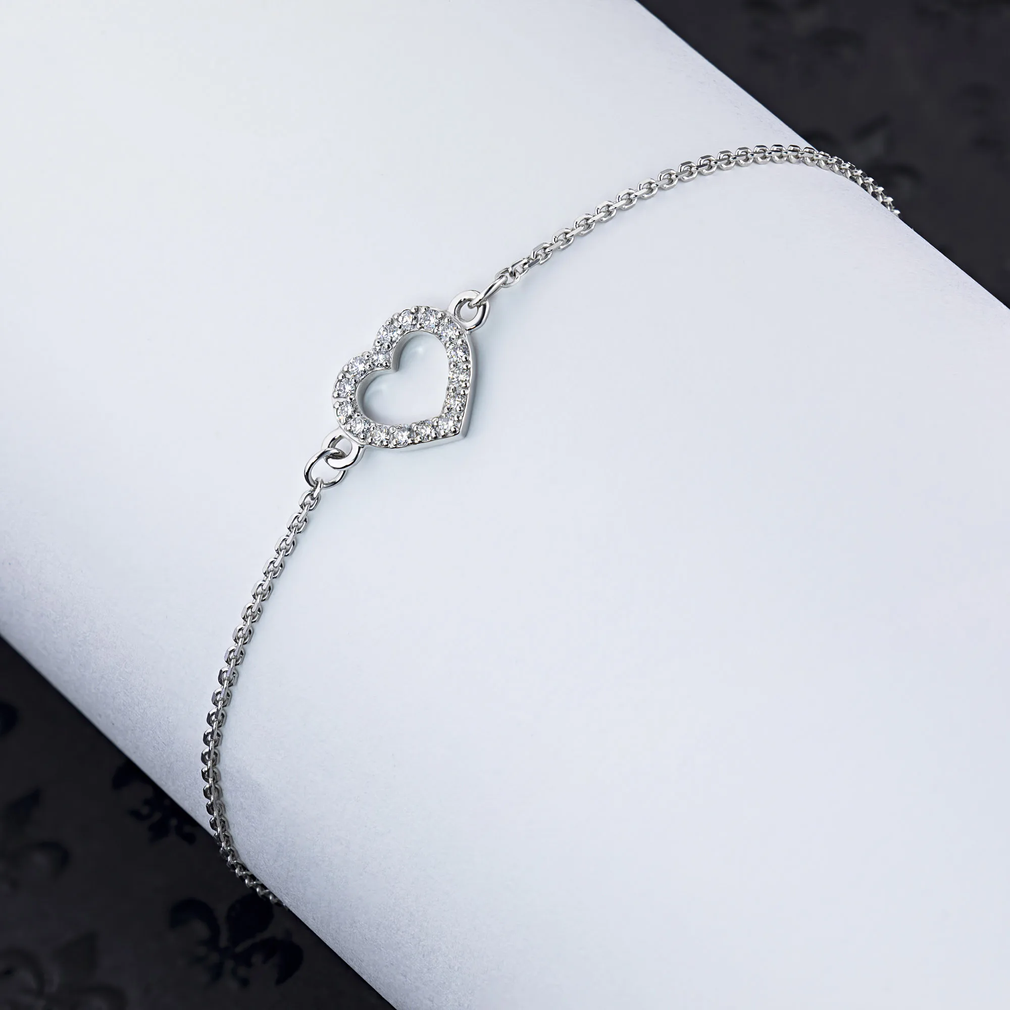 Браслет из белого золота с бриллиантом э0901бр08182300 | Украшения и аксессуары