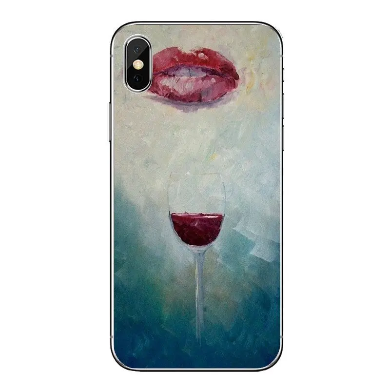 Для samsung Galaxy Note 8 9 S9 S10 A8 A9 Star Lite Plus A6S A9S винное Искусство Прозрачный мягкий чехол