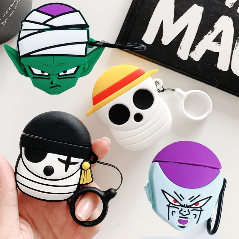 Для Apple AirPods 3D милый мультфильм японское аниме цельный череп пиратский чехол для