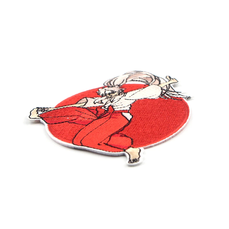 Inuyasha Аниме швейная патч железа на вышитые патч Diy горный хрусталь аппликации для Костюмы патч наклейки Значки для рюкзак шапку с G0088