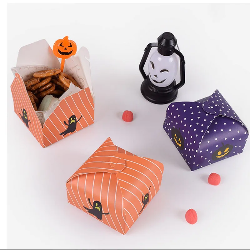 24 шт. вечерние украшения для Хэллоуина конфетная коробка бумага печенья