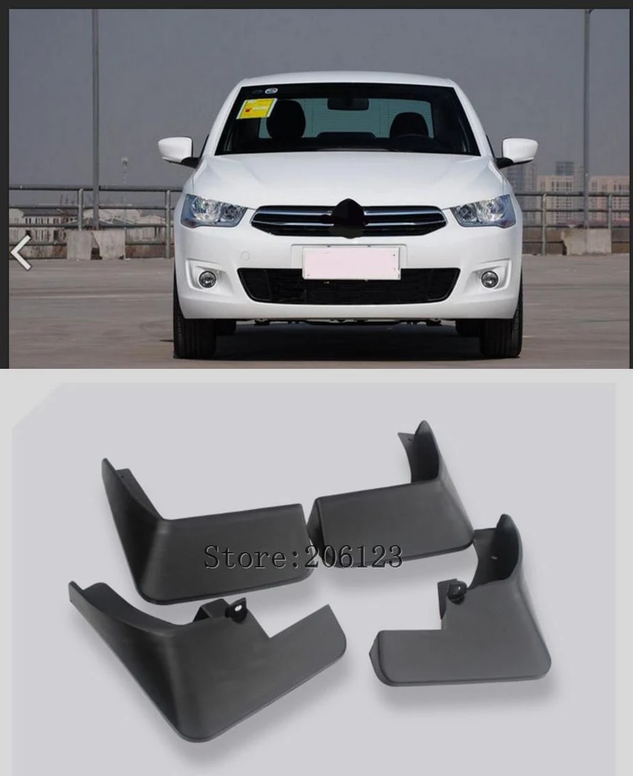 2013 2017 для Citroen C Elysee набор автомобильных брызговиков 2014 2015 2016 брызговики щитки от