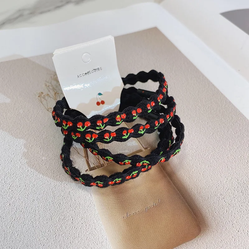 Эластичная лента для волос с принтом 5 шт./компл. | Аксессуары одежды