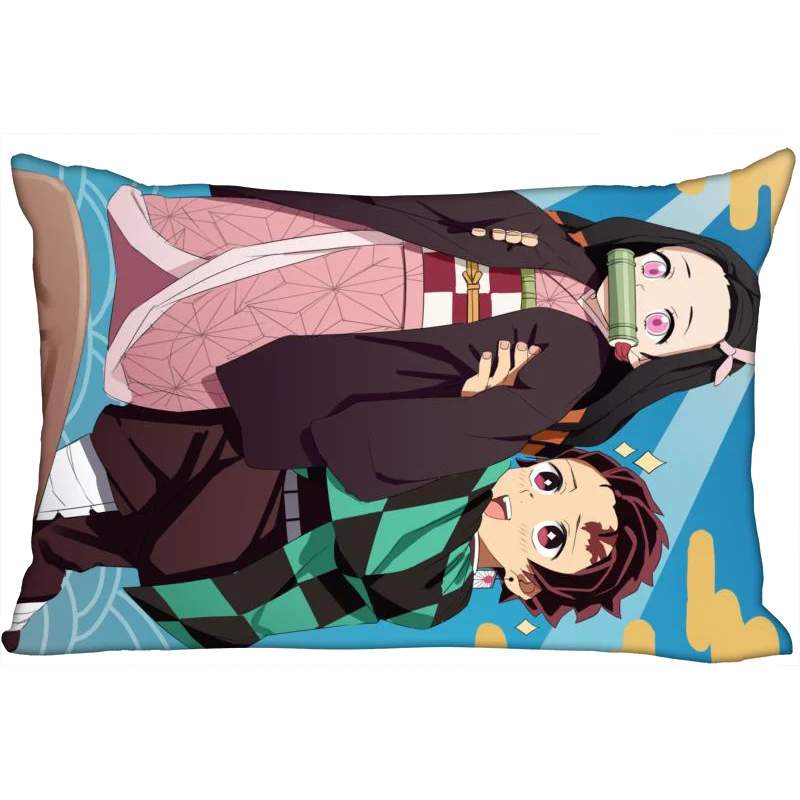 

Anime Kimetsu no Yaiba Pillowcase Gothic Decorative 45x35cm(One Side) Rectangle Zipper Print Pillowcase New Year Pillow Cover