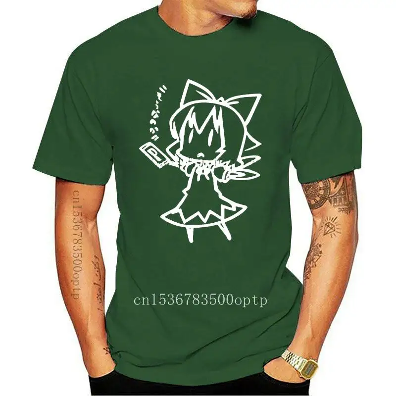 

Men's Cool Short Sleeve T Shirt ECTIC New Style Line Drawing Touhou Project Cirno ZUNSOFT ZUN Sitcoms Style T Shirt