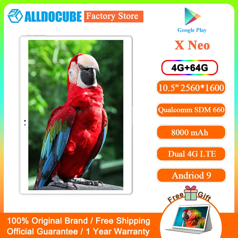 Ветвью Alldocube и кубик х Neo планшетный ПК 4 Гб Оперативная память 64 Встроенная 10 5