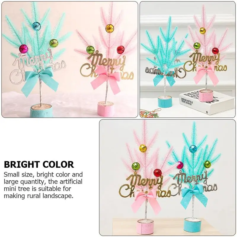 

1PC Mini Christmas Tree Desktop Adornment Creative Xmas Tree Ornament Christmas Hotel Mall Decors