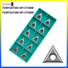 10 шт., 100% оригинал, TCMT16T304 MT CT3000 TCMT16T308 MT CT3000 токарный инструмент, металлическое керамическое лезвие, токарный станок с ЧПУ, держатель инструмента