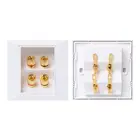 Настенная Розетка аудио видео панель динамик распределительная коробка розетка