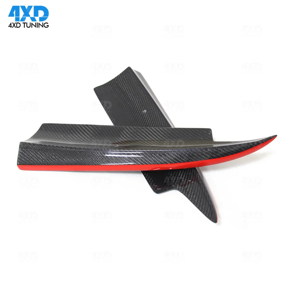 УГЛЕРОДНЫЙ сплиттер для заднего бампера Mercedes AMG CLA губ глянцевый черный W117 CLA45 C117