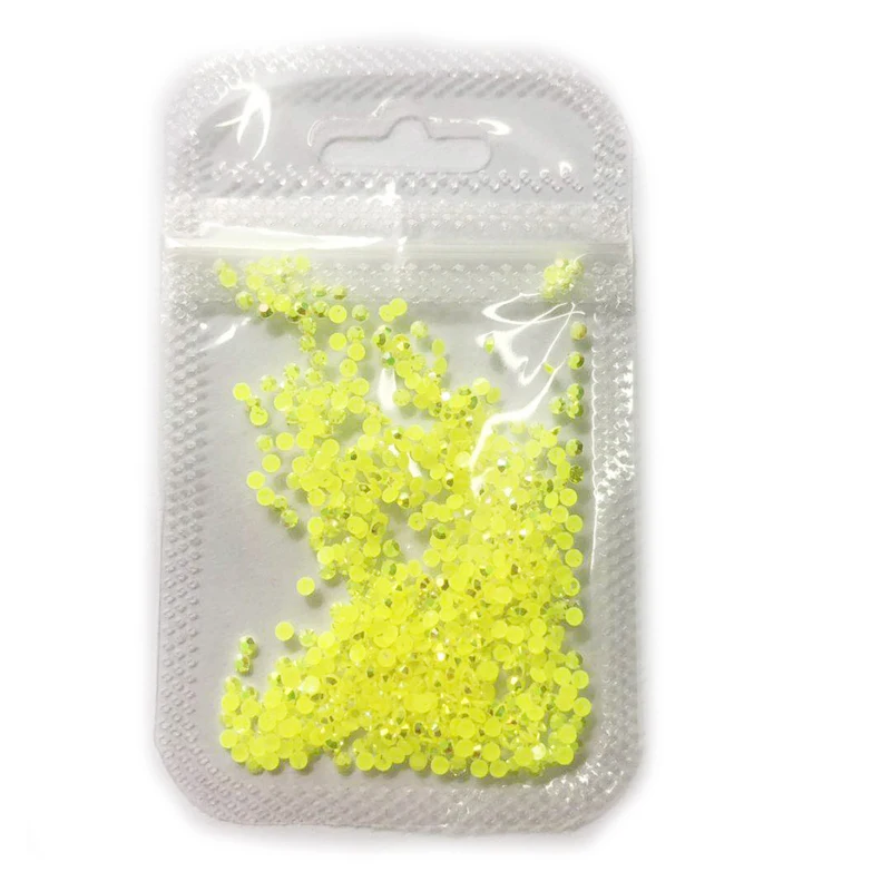 1000 шт./лот Стразы 2 мм акриловые стразы AB для ногтей с горным хрусталем 3D не