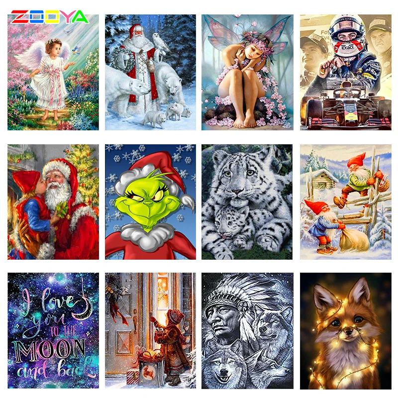 5D Роспись бриллиантами Diy Санта Клаус и олень Рождественский праздник Мозаика стразовое вышивание крестом Cd026.