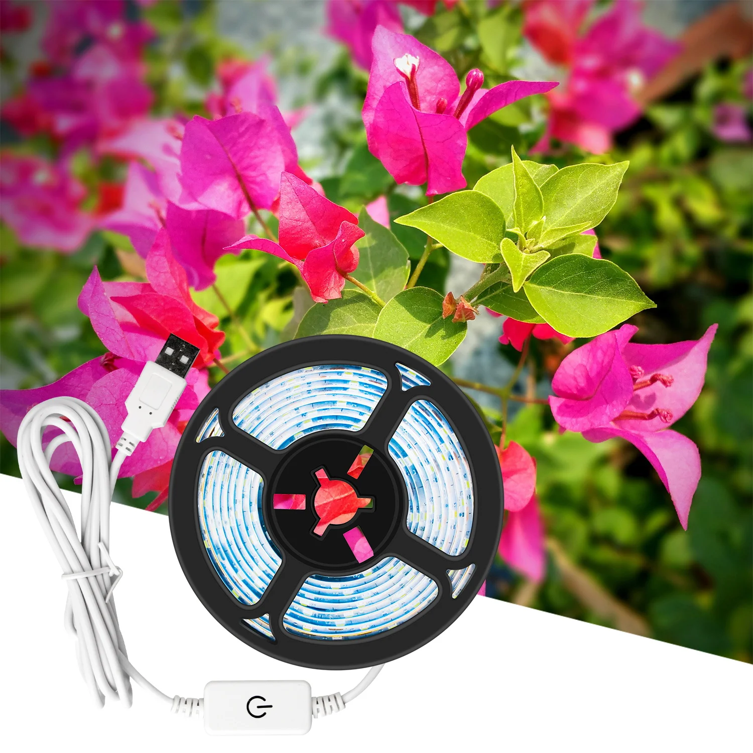 

Светодиодный завода светать светильник полосы сенсорный выключатель светильник 0,5 HDMI кабель 1 м 2 м 3 м USB 5V завод светильник завод теплицы ги...