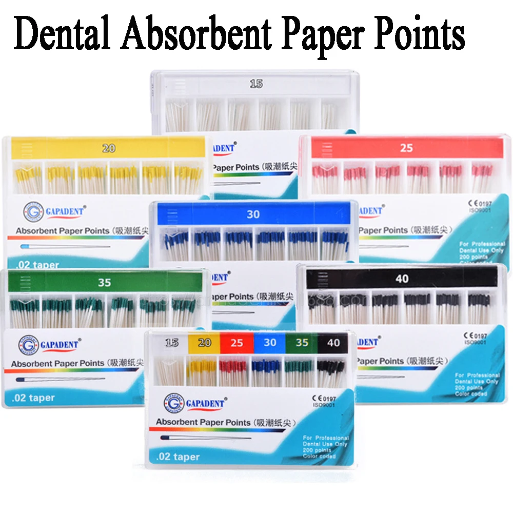 200 шт./упак. Стоматологическая абсорбирующая бумага для отмены корней