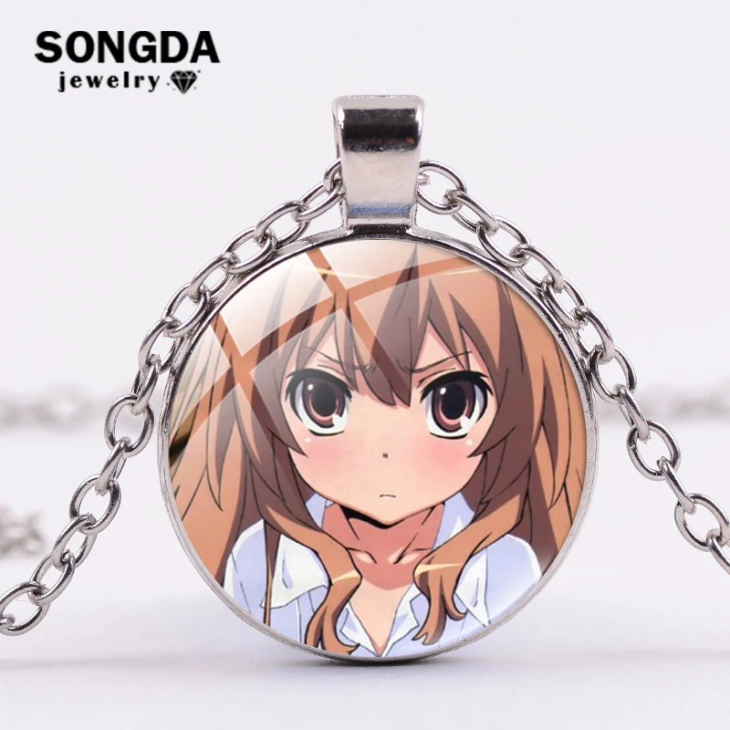 SONGDA горячая Распродажа TIGER×DRAGON! Aisaka Taiga ожерелье Toradora! Egirl панк металлическая